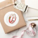 Plastic Man Backbend Wheel Classic Round Sticker