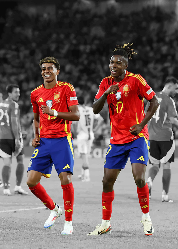 Players Celebration Football Poster