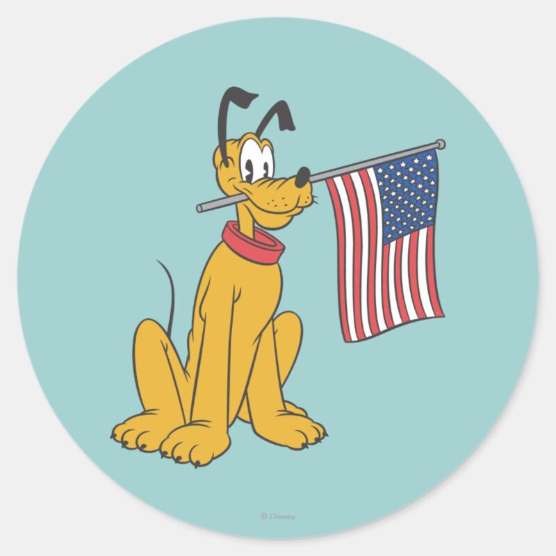 Pluto Freedom Classic Round Sticker