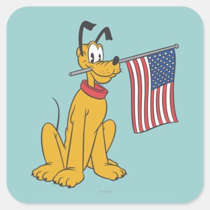 Pluto Freedom Square Sticker