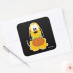 Pluto Halloween Square Sticker