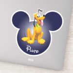 Pluto Mickey Head Icon Sticker