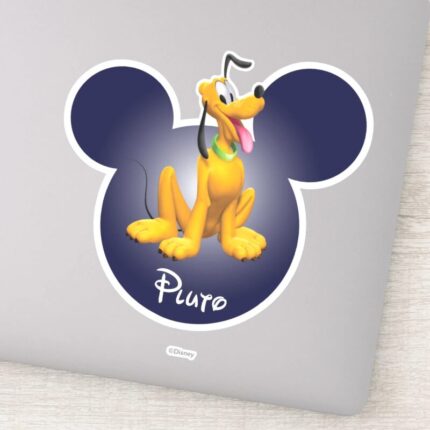 Pluto Mickey Head Icon Sticker