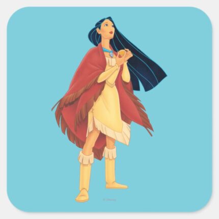 Pocahontas Cape Square Sticker