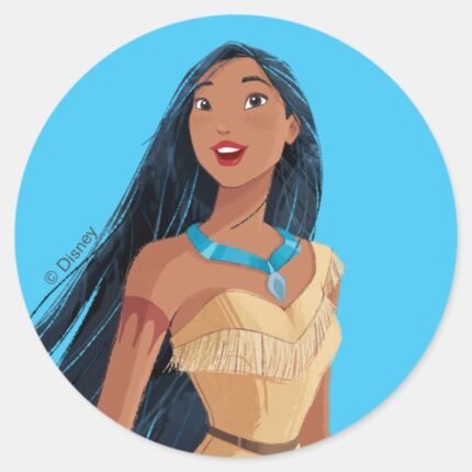 Pocahontas Spirit Of The Wind Classic Round Sticker
