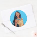 Pocahontas Spirit Of The Wind Classic Round Sticker