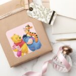 Pooh Friends 1 Square Sticker
