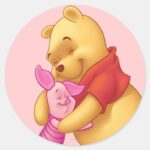 Pooh Friends 2 Classic Round Sticker