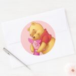 Pooh Friends 2 Classic Round Sticker