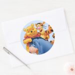 Pooh Friends 3 Classic Round Sticker