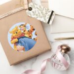 Pooh Friends 3 Classic Round Sticker