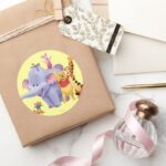 Pooh Friends 4 Classic Round Sticker