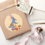 Pooh Friends 8 Classic Round Sticker