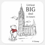 Pooh Littlest Big Deal In Town Square Sticker
