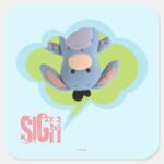 Pook A Looz Eeyore 3 Square Sticker