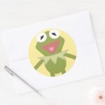 Pook A Looz Kermit The Frog Classic Round Sticker
