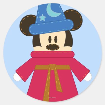 Pook A Looz Mickey Sorcerers Hat Classic Round Sticker