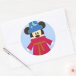 Pook A Looz Mickey Sorcerers Hat Classic Round Sticker