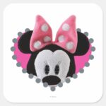 Pook A Looz Minnie Peeking Square Sticker