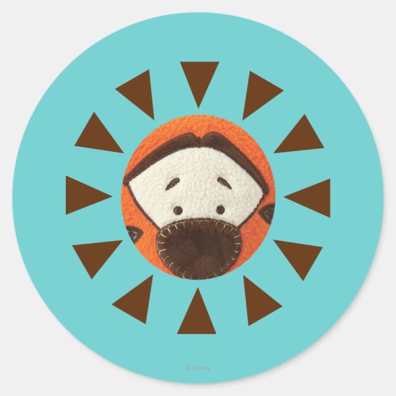 Pook A Looz Tigger Peeking Classic Round Sticker