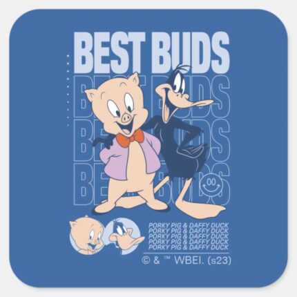 Porky Pig DAFFY DUCK™ Best Buds Square Sticker