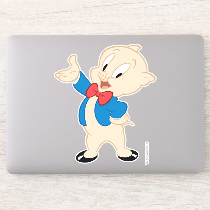 Porky Pig Classic Pose Sticker Porky Pig Classic Pose Sticker