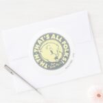 Porky TH TH THATS ALL FOLKS Classic Round Sticker