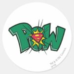 Pow Classic Round Sticker