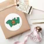 Pow Classic Round Sticker