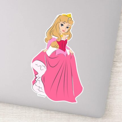 Princess Aurora Pretty In Pink Sticker