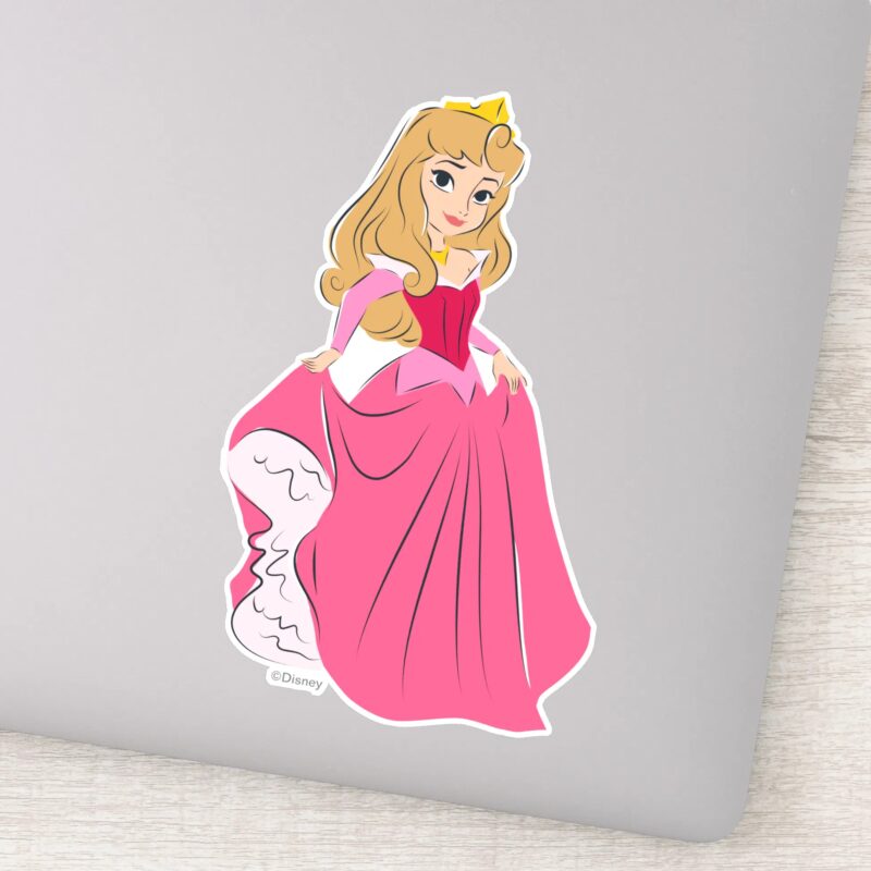 Princess Aurora Pretty In Pink Sticker Princess Aurora Pretty In Pink Sticker