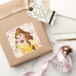 Princess Belle Square Sticker
