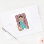 Princess Jasmine Take Your Dreams Higher Square Sticker