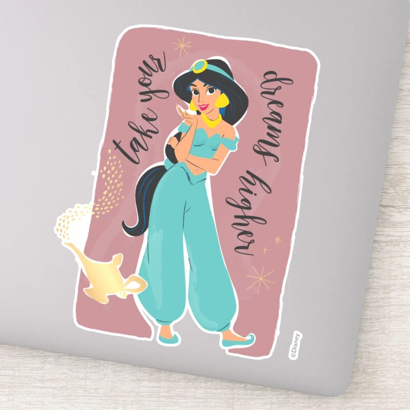 Princess Jasmine Take Your Dreams Higher Sticker Princess Jasmine Take Your Dreams Higher Sticker