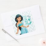 Princess Jasmine Square Sticker