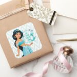 Princess Jasmine Square Sticker