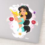 Princess Jasmine With Magic Lamp Sticker