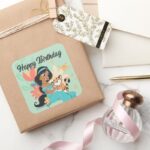 Princess Jasmine Rajah Magical Moments Square Sticker