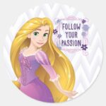 Princess Rapunzel Classic Round Sticker