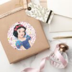 Princess Snow White Classic Round Sticker