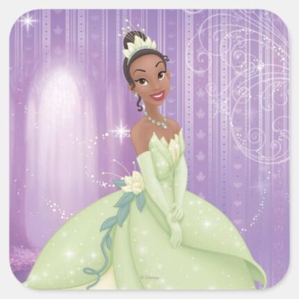 Princess Tiana Square Sticker