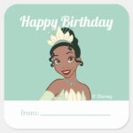 Princess Tiana A Gift From Birthday Square Sticker