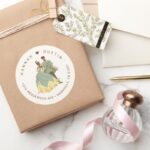 Princess Tiana And Naveen Wedding Classic Round Sticker