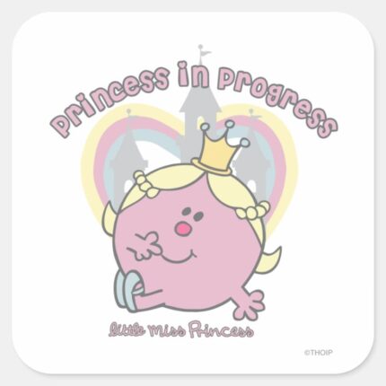 Princess In Progress Square Sticker