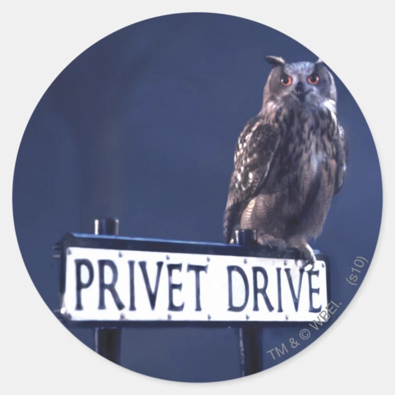 Privet Drive Classic Round Sticker Privet Drive Classic Round Sticker