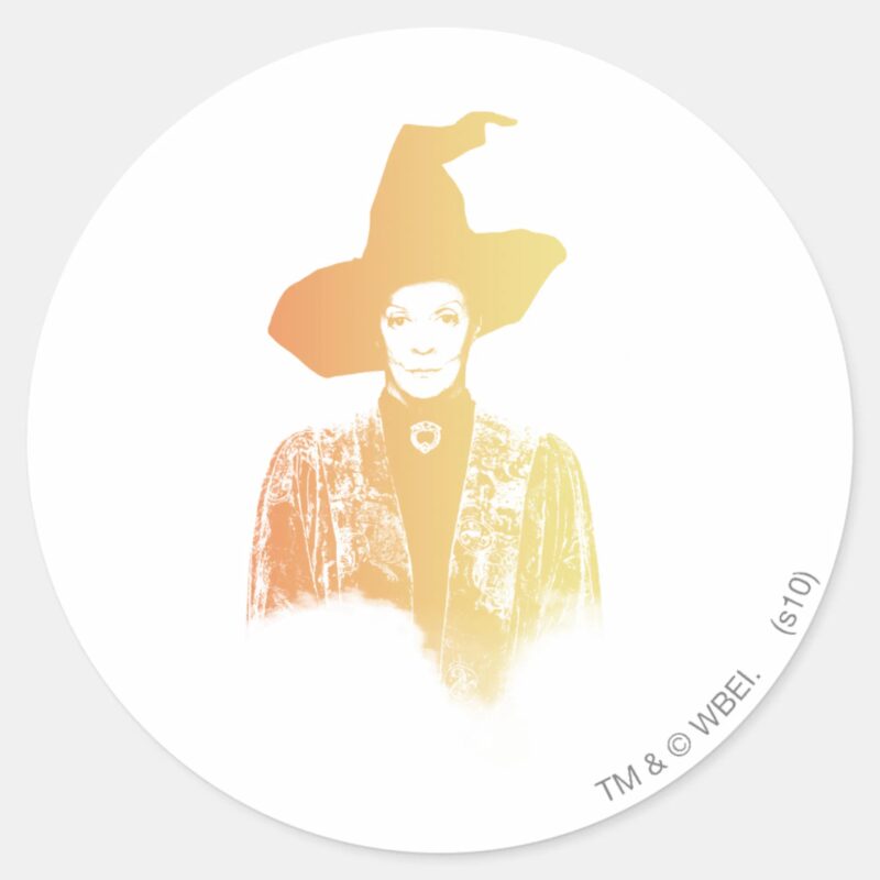 Professor Minerva McGonagall Classic Round Sticker Professor Minerva McGonagall Classic Round Sticker
