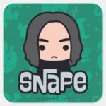 Professor Snape Cartoon Character Art Square Sticker