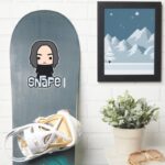 Professor Snape Cartoon Character Art Sticker