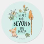Pua Hei Hei Theres More Beyond The Reef Classic Round Sticker