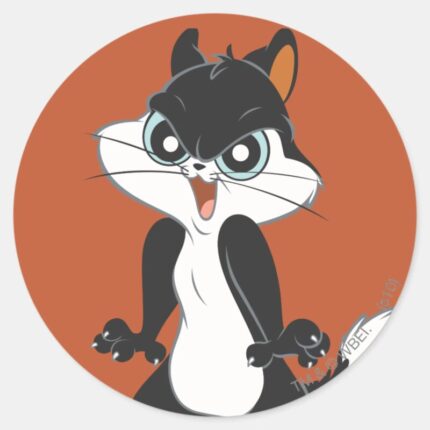 Pussy Foot Angry2 Classic Round Sticker